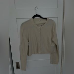 Wilfred button up sweater / cardigan in cream